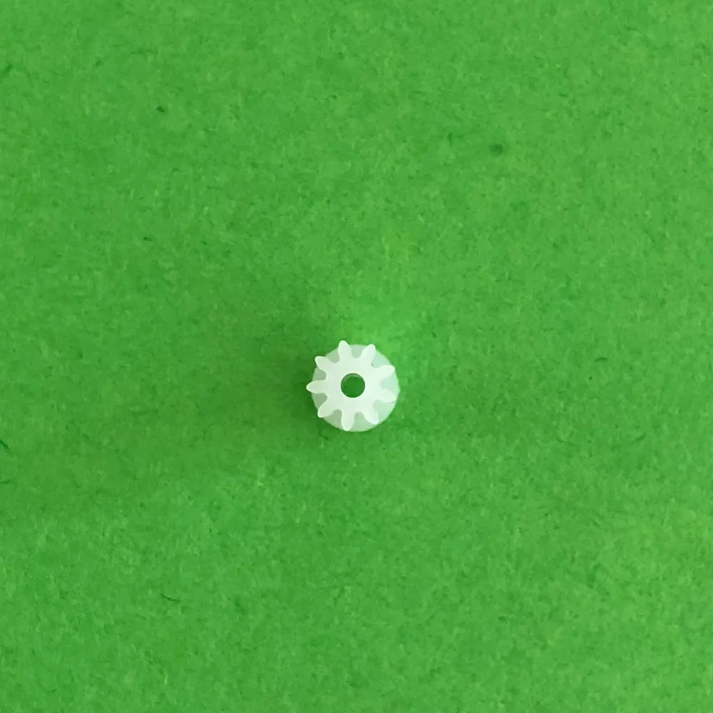 10pcs/lot  K021Y  91A Mini Plastic Motor Shaft Gear Sets 9 Tooth 1mm Hole Diameter DIY Helicopter Robot  High Quality On Sale thumbnail 4