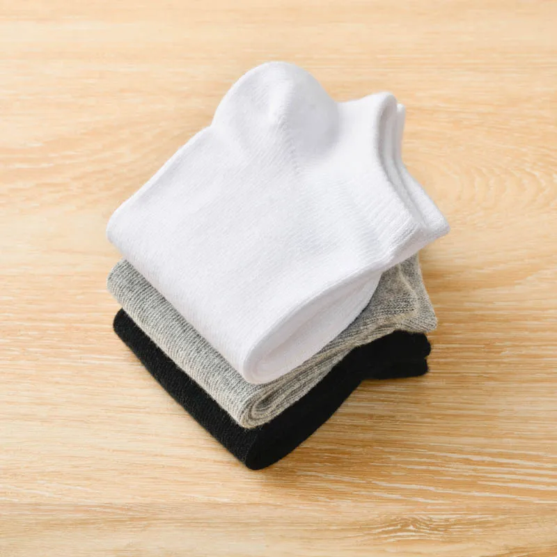 Boneless Boat Socks  spring and autumn plain stitch sports Cotton Kids Girls Boys Children Socks For 1-16 Year thumbnail 6