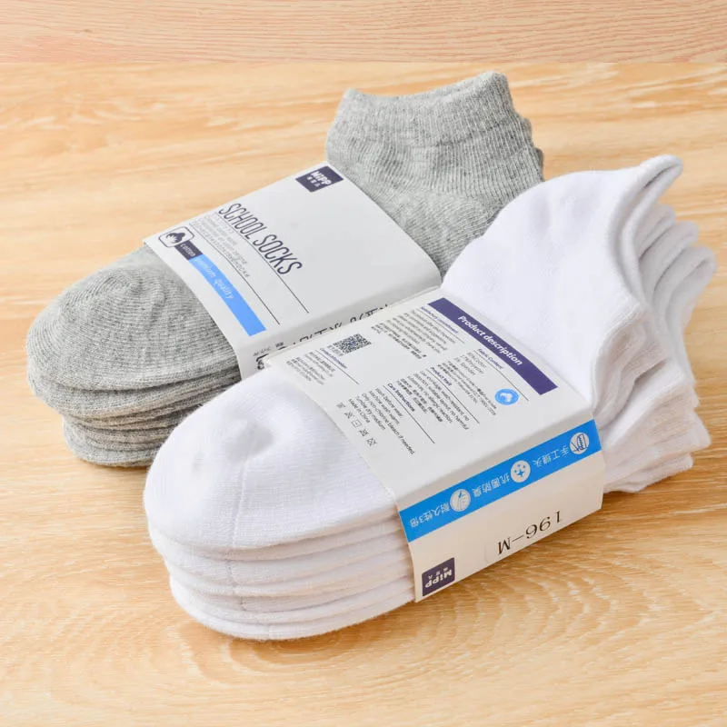 Boneless Boat Socks  spring and autumn plain stitch sports Cotton Kids Girls Boys Children Socks For 1-16 Year thumbnail 5