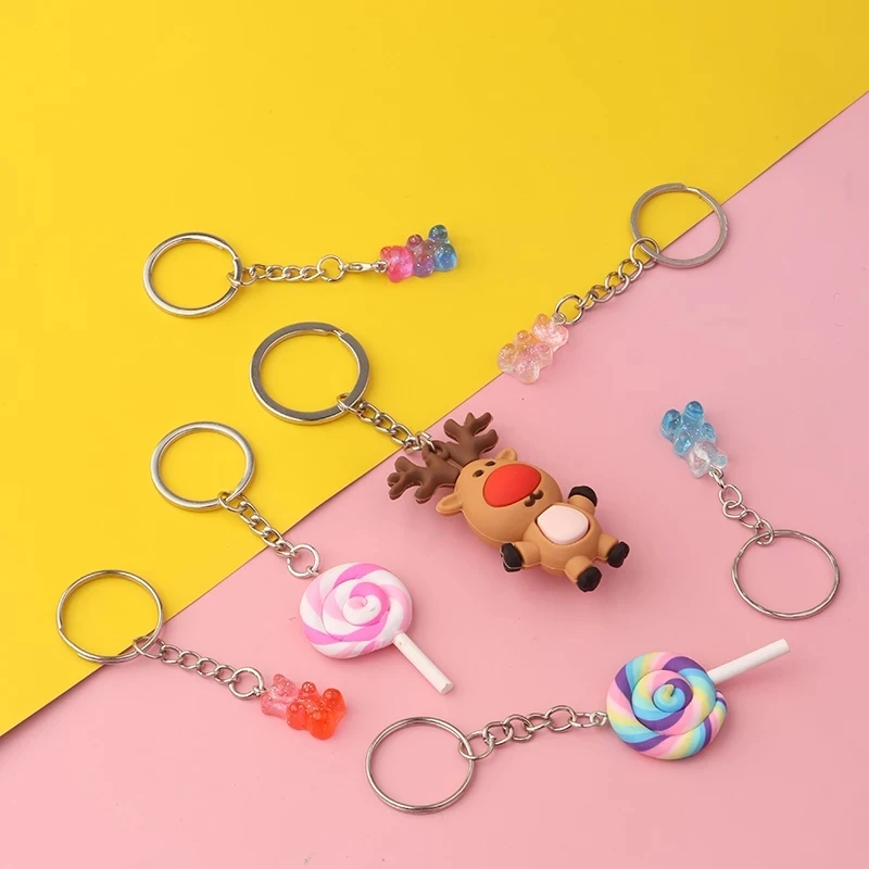 Louleur Key Chain Key Ring Keychain Bronze Rhodium Gold Color 28mm Long Round Split Keyrings DIY Jewelry Making Wholesale thumbnail 3