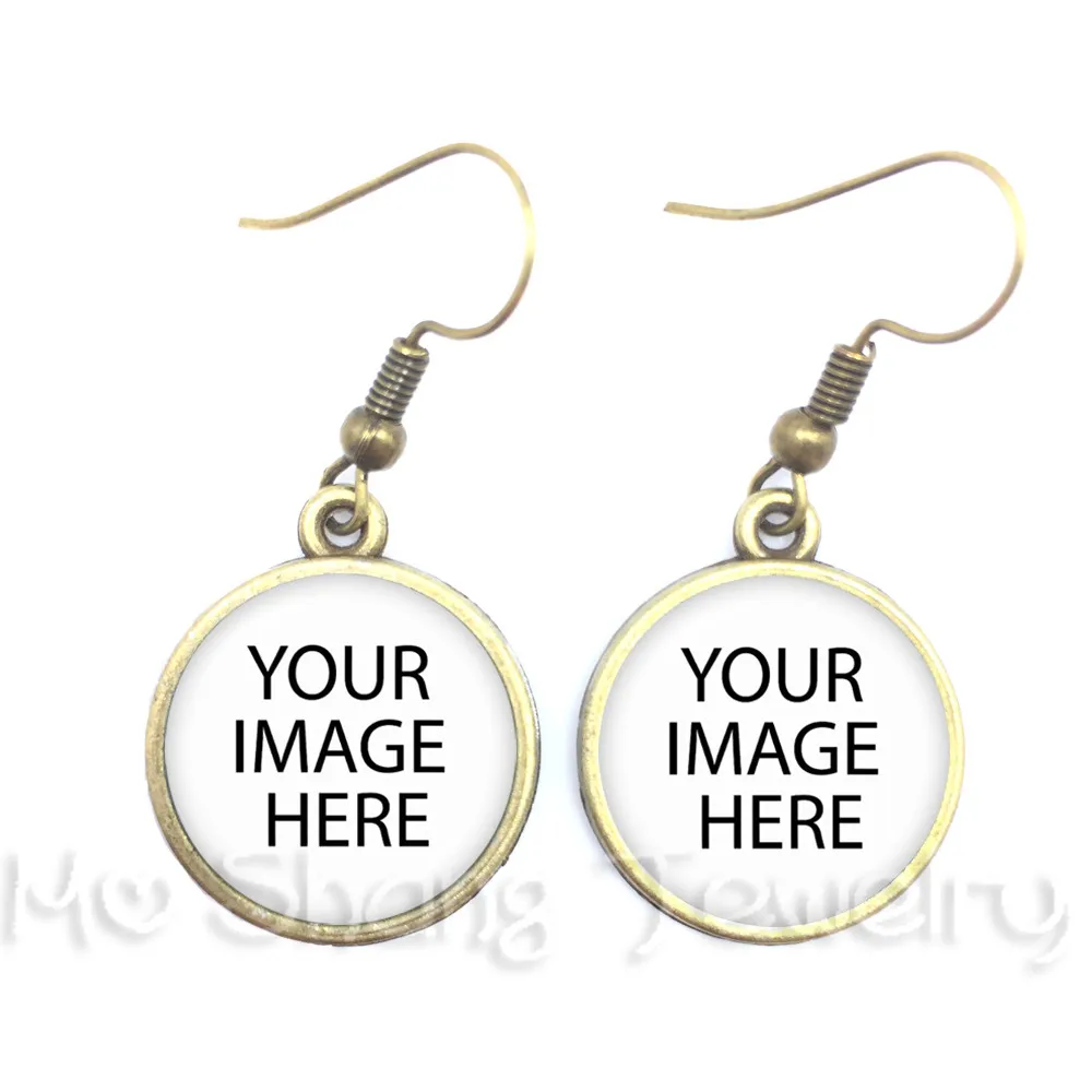 CUSTOM PHOTO Drop Earrings Custom Earrings Photo of Your Baby Child Mom Dad Grandparent Loved One Gift for Family Member thumbnail 3