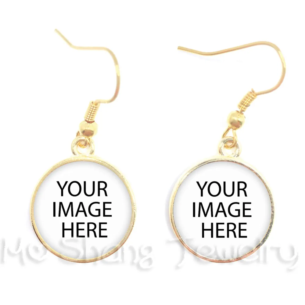 CUSTOM PHOTO Drop Earrings Custom Earrings Photo of Your Baby Child Mom Dad Grandparent Loved One Gift for Family Member thumbnail 2