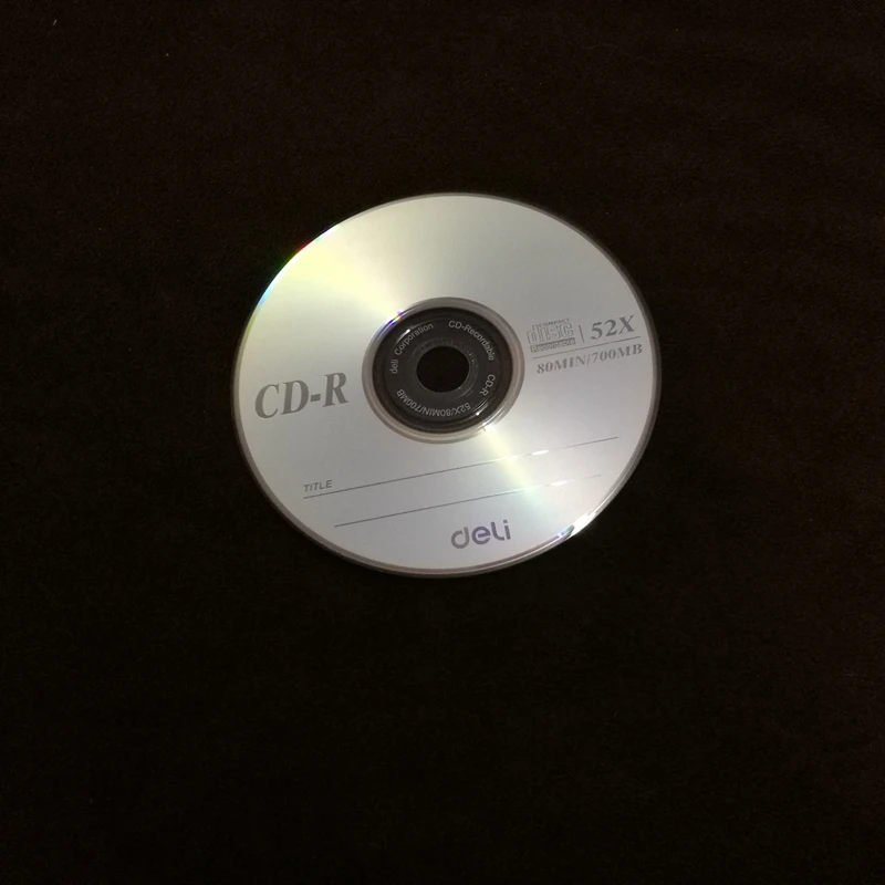 1PCS Deli 3725 CD-R Blank Discs Recordable Compact Disc 700MB/80min/52x CD-R BLANK Discs Single Piece thumbnail 4
