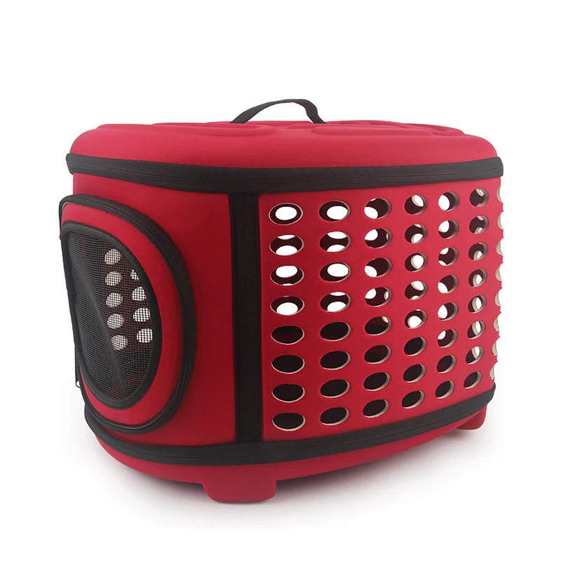 Travel Pet Bag Cat Flower Carriers Bags Breathable Pink Folding Small Dog Outdoor Shoulder Bag Folding Cats Carrying thumbnail 4