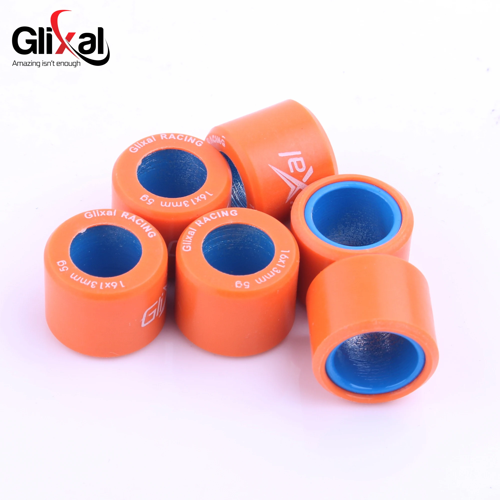 Glixal 16X13mm High Performance Racing Variator Roller Weights Set 139QMB GY6 50cc - 100cc Scooter Moped ATV Go-Kart (5g-10g) thumbnail 3