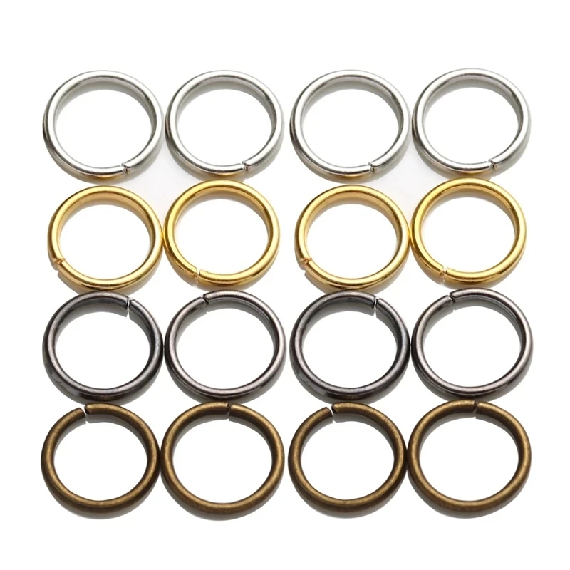 50-200pcs DIY Jewelry Findings Open Single Loops Jump Rings Split Ring for jewelry making Open Jump Rings Connectors Wholesale thumbnail 5