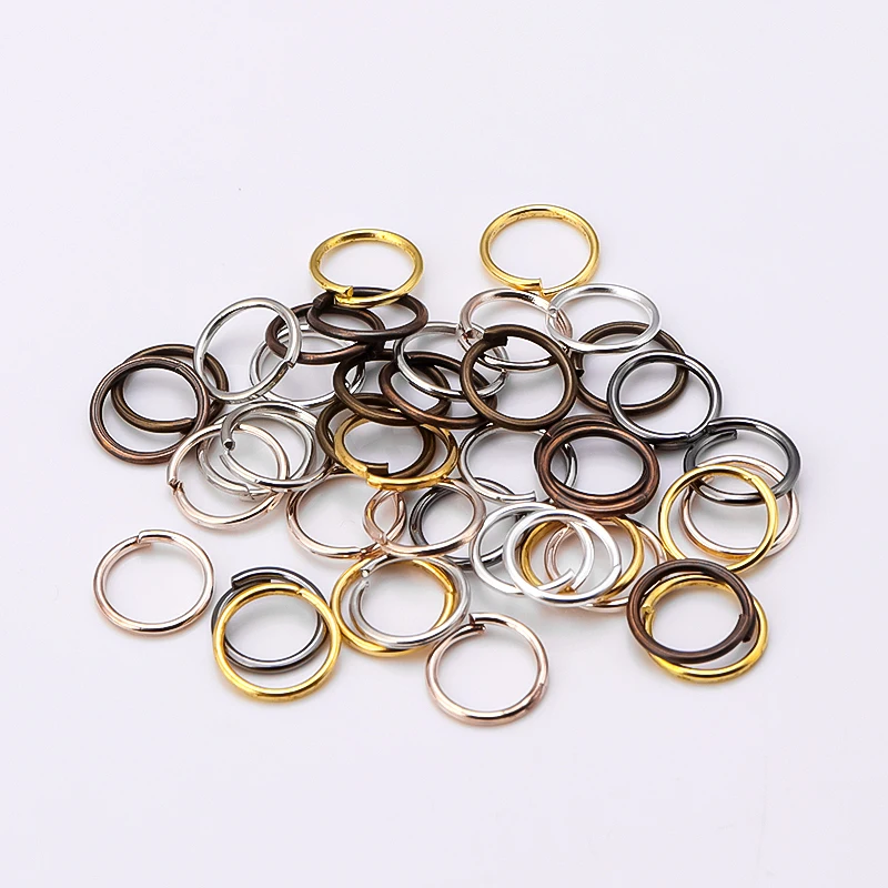 50-200pcs DIY Jewelry Findings Open Single Loops Jump Rings Split Ring for jewelry making Open Jump Rings Connectors Wholesale thumbnail 4