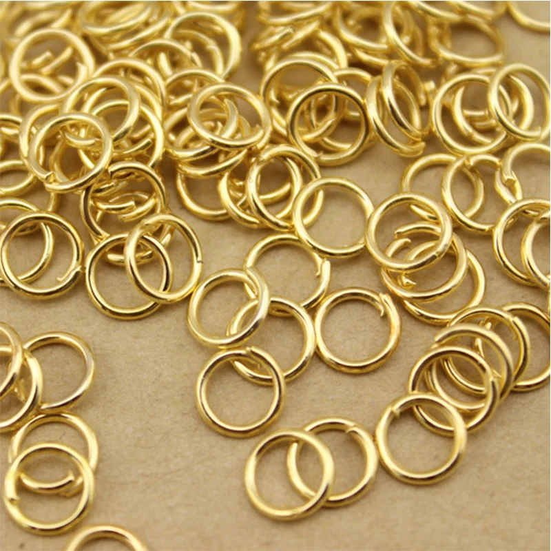 50-200pcs DIY Jewelry Findings Open Single Loops Jump Rings Split Ring for jewelry making Open Jump Rings Connectors Wholesale thumbnail 3