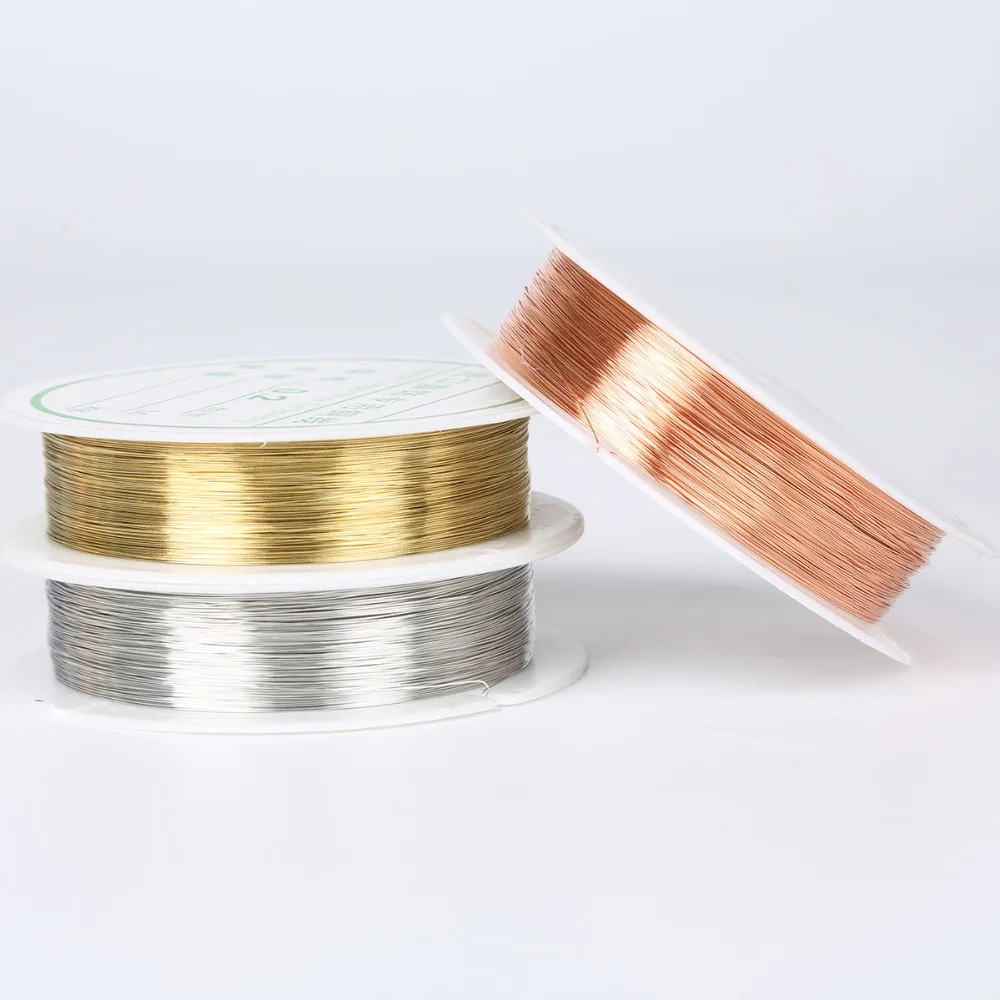 0.2/0.25/0.3/0.4/0.5/0.6/0.8/1mm Gold Silver Color Alloy Cord Beading Wire DIY Craft Making Jewelry Cord String Accessories thumbnail 4