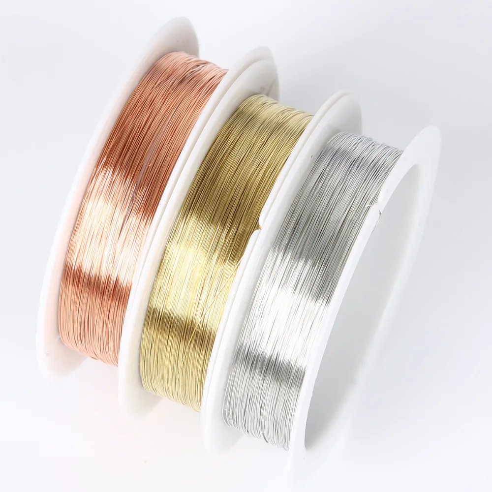 0.2/0.25/0.3/0.4/0.5/0.6/0.8/1mm Gold Silver Color Alloy Cord Beading Wire DIY Craft Making Jewelry Cord String Accessories thumbnail 6