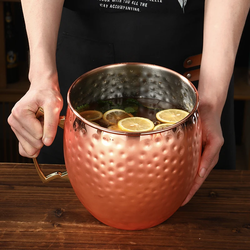 Giant Hammered Moscow Mule Mug, Mega Mug, Ice Bucket Mug, 5L thumbnail 3