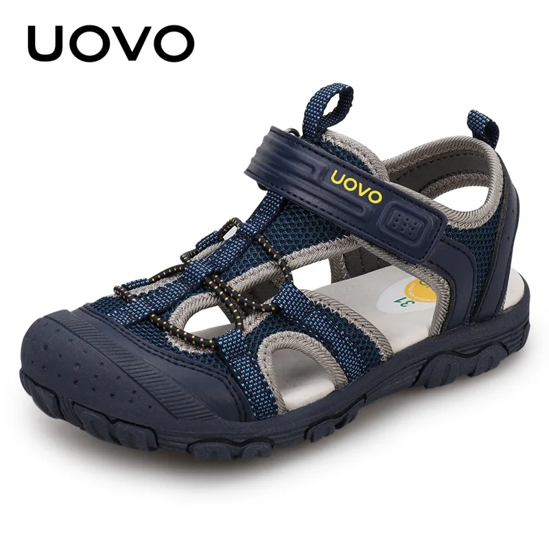 Kids Fashion Shoes 2026 Sock Style Color Matching Design Soft Durable Rubber Sole Comfortable Boys Sandals With #22-35