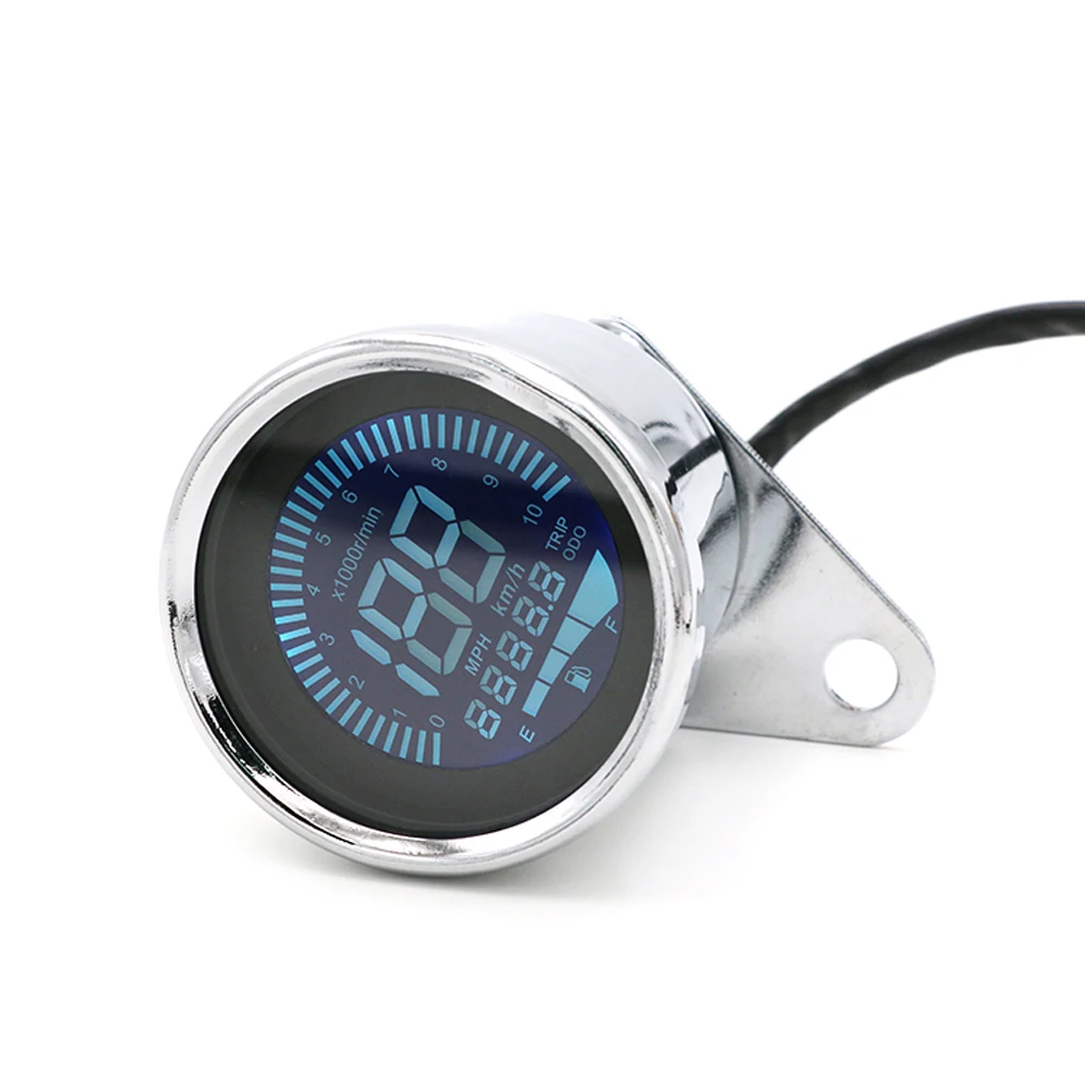 Digital Motorcycle LCD Speedometer Odometer Fuel meter Multifunction Gauge Motor Accessories for Suzuki for Kawasaki thumbnail 3