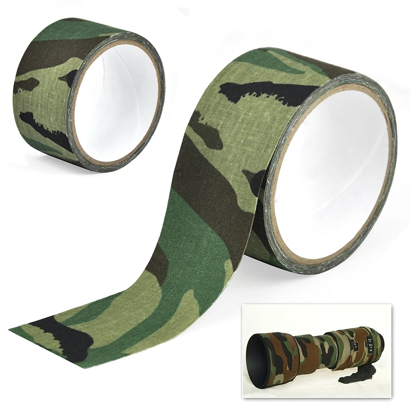 5M Outdoor Camouflage Tape WRAP Hunting Waterproof Self Adhesive Camo Tape Stealth Bandage 0.05m x 5m /2inchx196inch thumbnail 4