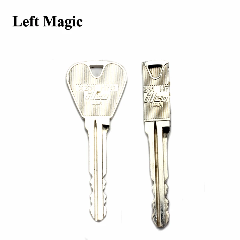 2 Pcs New Magic Trick Toy Folding Key Thru Bottle Or Ring Penetration Magic Trick Props Magic Joke Toy Easy To Play thumbnail 6