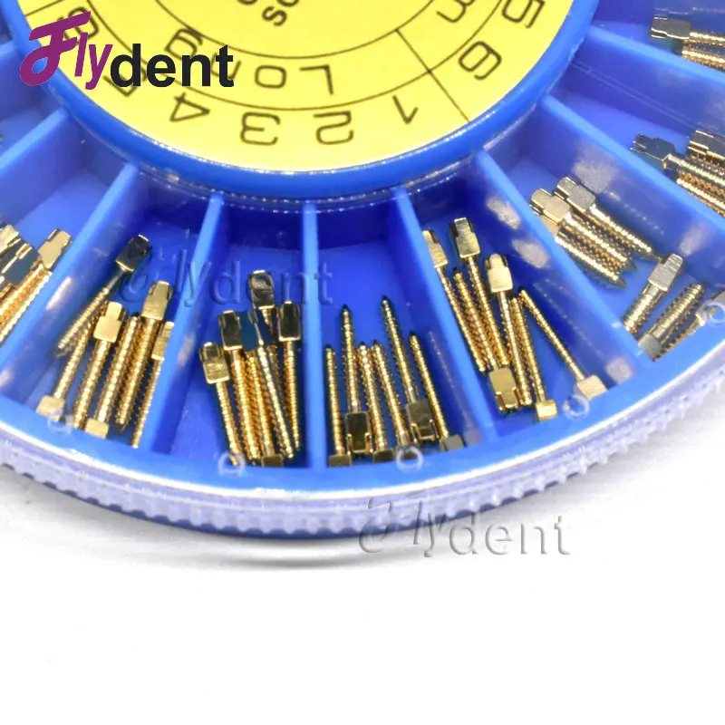 Dental Screw Post Gold Plated Screw Post 120pcs Dental Materials For Dentist Tool Dentistry thumbnail 3