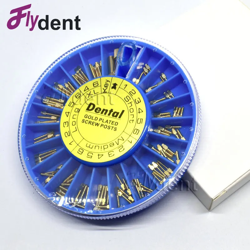 Dental Screw Post Gold Plated Screw Post 120pcs Dental Materials For Dentist Tool Dentistry thumbnail 2