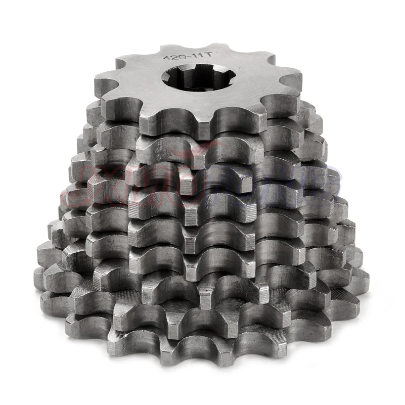 420 10-19 10T 11T 19Tooth 17mm  Engine Front Sprockets for 50cc 70cc 90cc 110cc Scooter Motorcycle Bike ATV Quad Go Kart Moped thumbnail 3