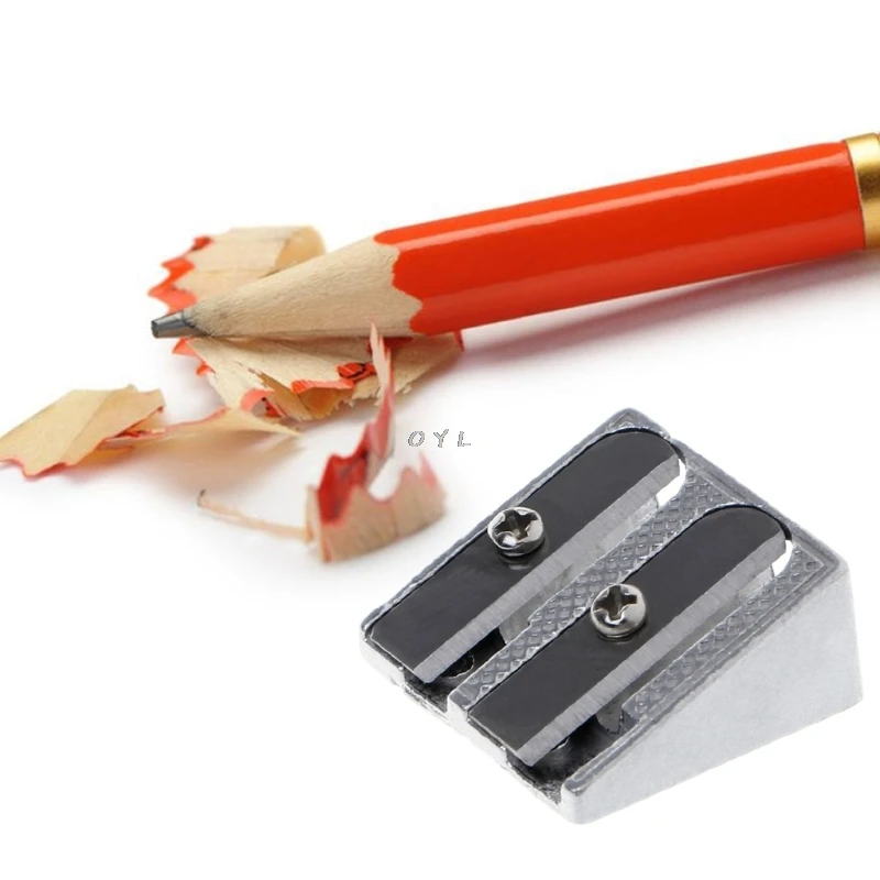 Metal Bevelled Single Hole Pencil Sharpener School Office Sharpener Stationery thumbnail 2