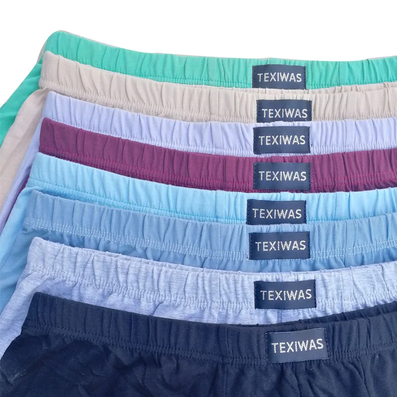 100% cotton  Big size underpants men's Boxers plus size  large size shorts breathable cotton underwear 5XL 6XL 4pcs/lot thumbnail 2