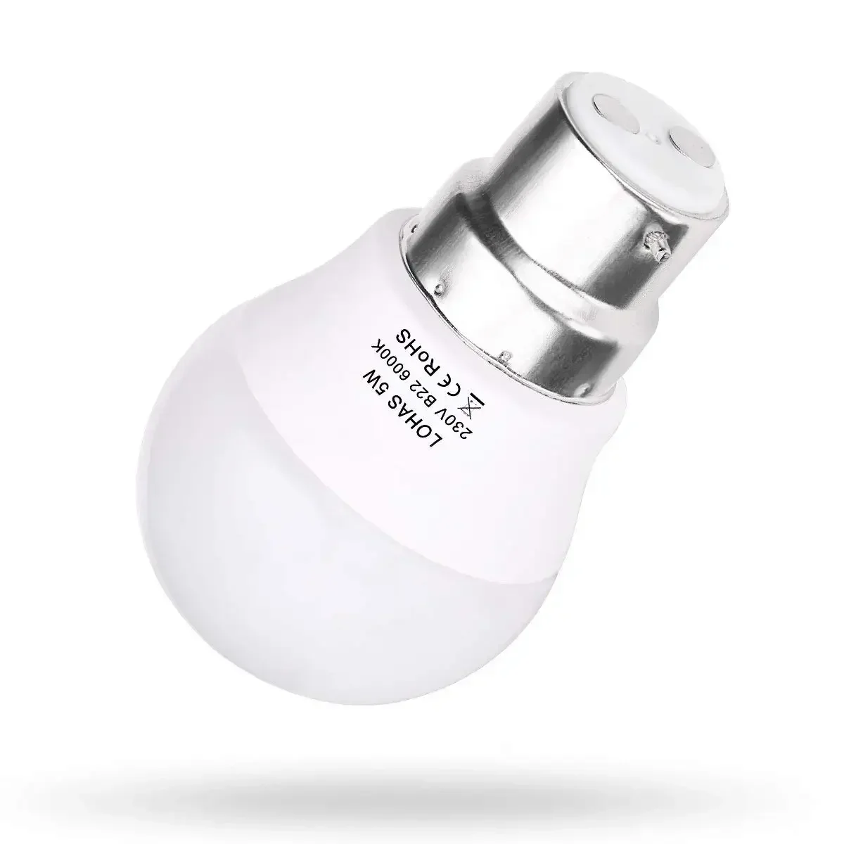 Melery B22 LED Light Bulb G45 5W Lamp Day White 6000K 400lm Bayonet Base 35W Incandescent Equivalent [Energy Class A+] 5Pack thumbnail 3