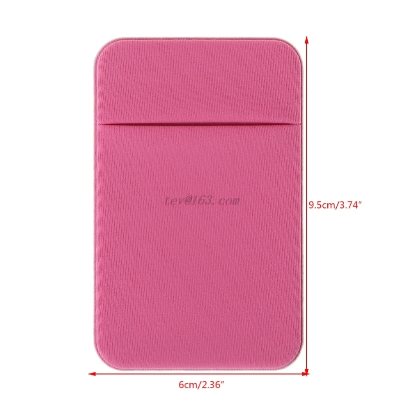 Mobile Phone Credit Card Wallet Holder Pocket Stick-On Adhesive Elastic Tool thumbnail 6