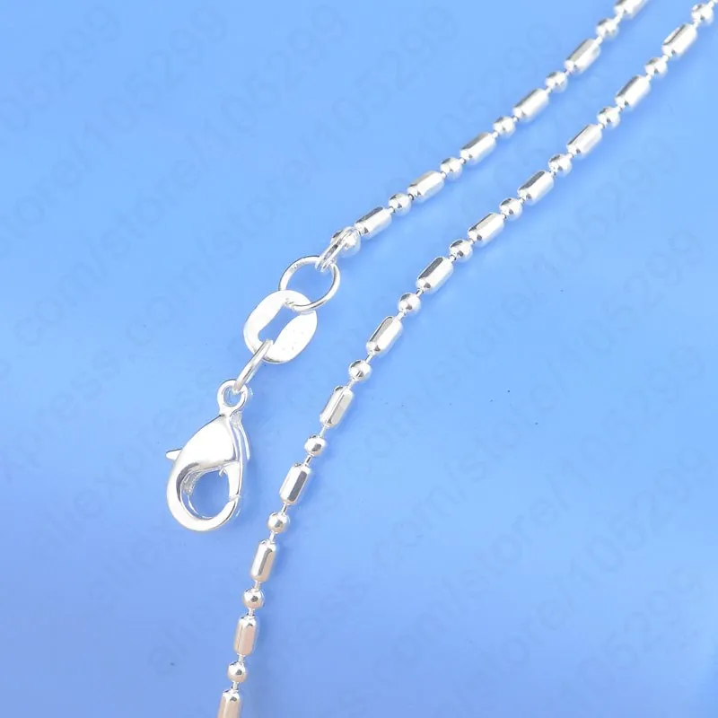 Big Promotion 100% Authentic 925 Sterling Silver Chain Necklace with Lobster Clasps fit Men Women Pendant 10 Designs 16-30 Inch thumbnail 5
