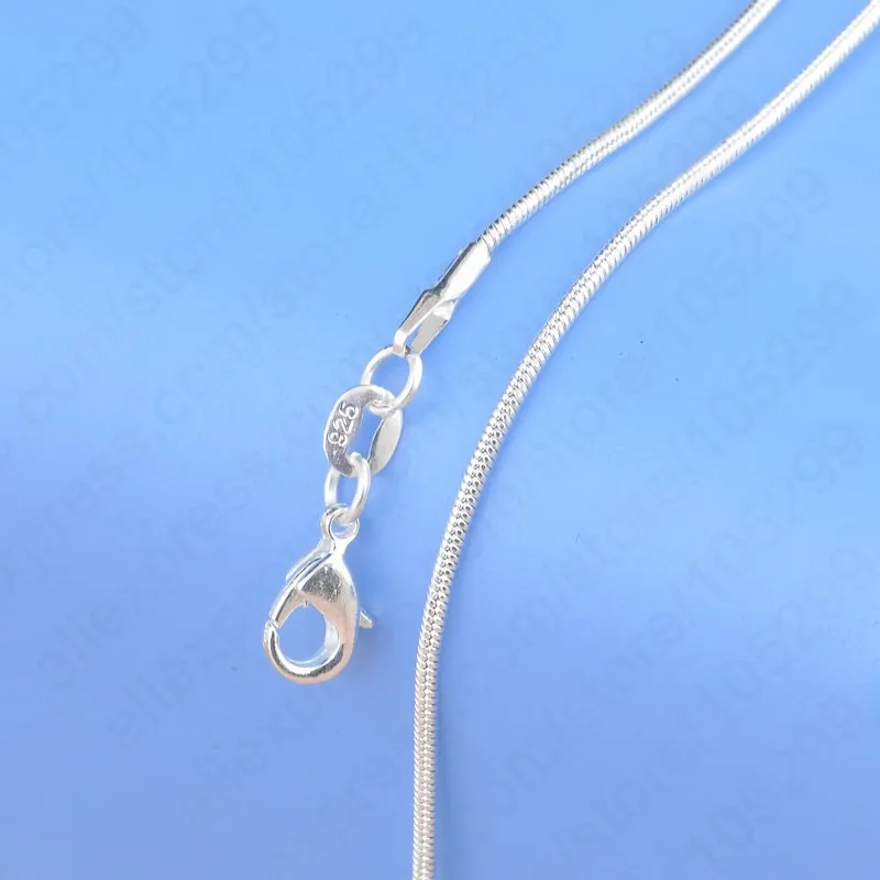 Big Promotion 100% Authentic 925 Sterling Silver Chain Necklace with Lobster Clasps fit Men Women Pendant 10 Designs 16-30 Inch thumbnail 3
