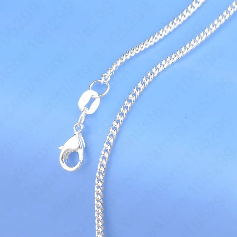 Big Promotion 100% Authentic 925 Sterling Silver Chain Necklace with Lobster Clasps fit Men Women Pendant 10 Designs 16-30 Inch thumbnail 4