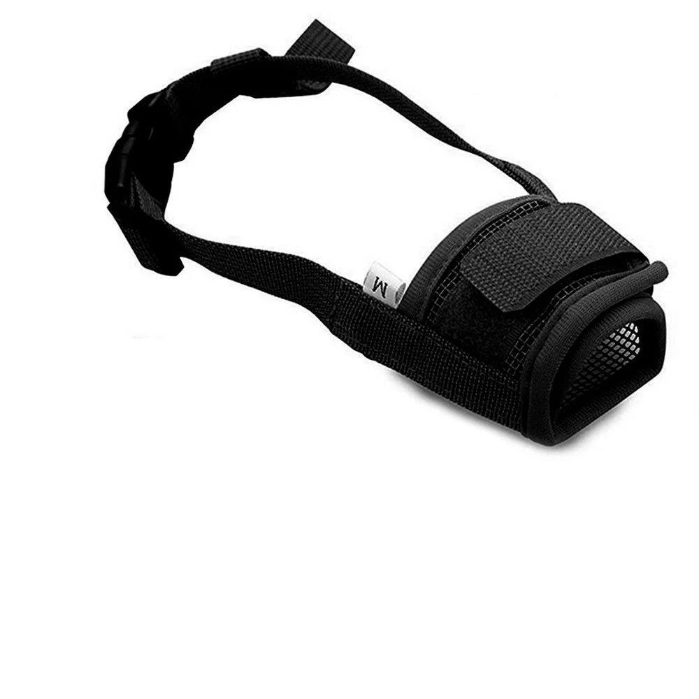 Anti Barking Dog Muzzle For Small Large Dogs Adjustable Mesh Breathable Pet Mouth Muzzles For Dogs Nylon Straps Dog Accessories thumbnail 4