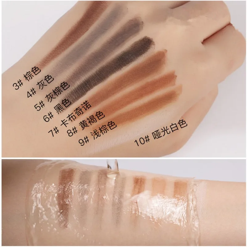 White Eyebrow Pencil Cosmetic pen Brush for eyeshadow Natural Long-Lasting Brows Tint waterproof eye brow makeup set beauty thumbnail 3