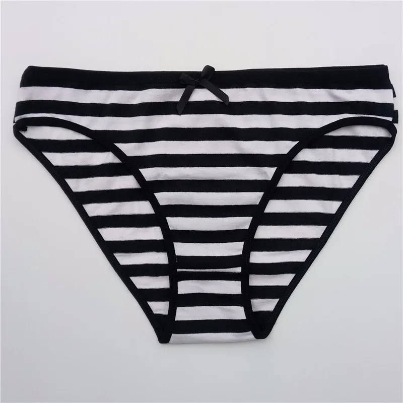 YOUREGINA Striped Woman Underwear Plus Size Seamless Panties Cotton Under Wear Briefs Women Underpants Lingerie 3 pcs/lot thumbnail 4