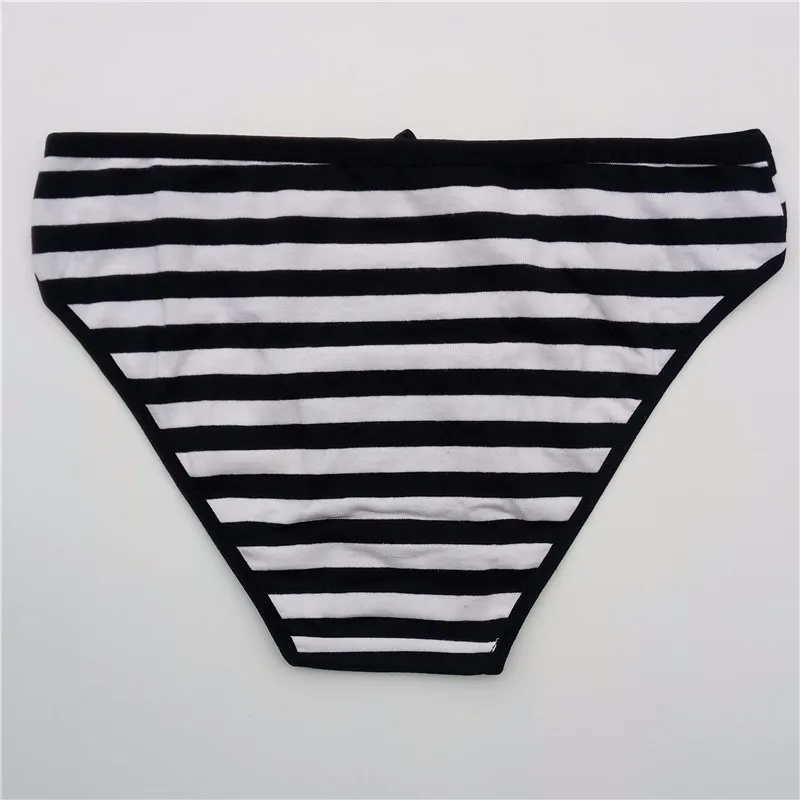 YOUREGINA Striped Woman Underwear Plus Size Seamless Panties Cotton Under Wear Briefs Women Underpants Lingerie 3 pcs/lot thumbnail 5