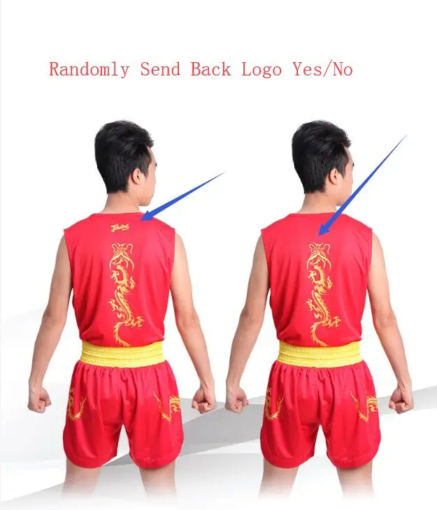 Dragon Kids Adult MMA Sparring Kick Boxing Muay Thai Shorts+T Shirts Tops Fight Martial Arts Uniforms Outfits Clothes Set DEO thumbnail 3