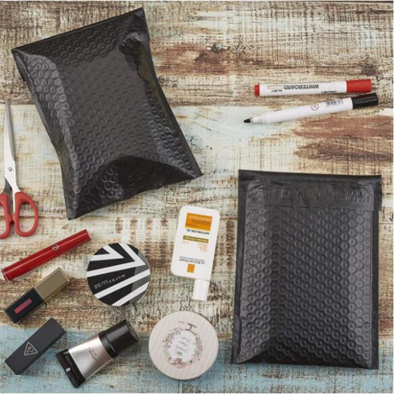 10PCS Black Poly Bubble Mailer Padded Envelope self seal mailing bag bubble envelope Shipping envelope Postal bag for shipping thumbnail 5