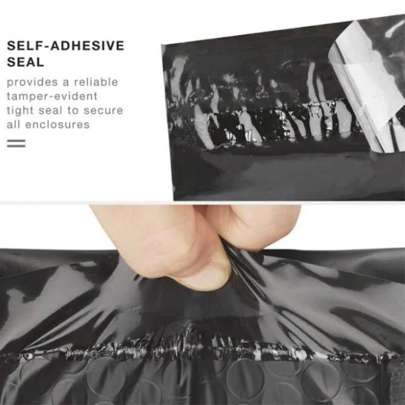10PCS Black Poly Bubble Mailer Padded Envelope self seal mailing bag bubble envelope Shipping envelope Postal bag for shipping thumbnail 2