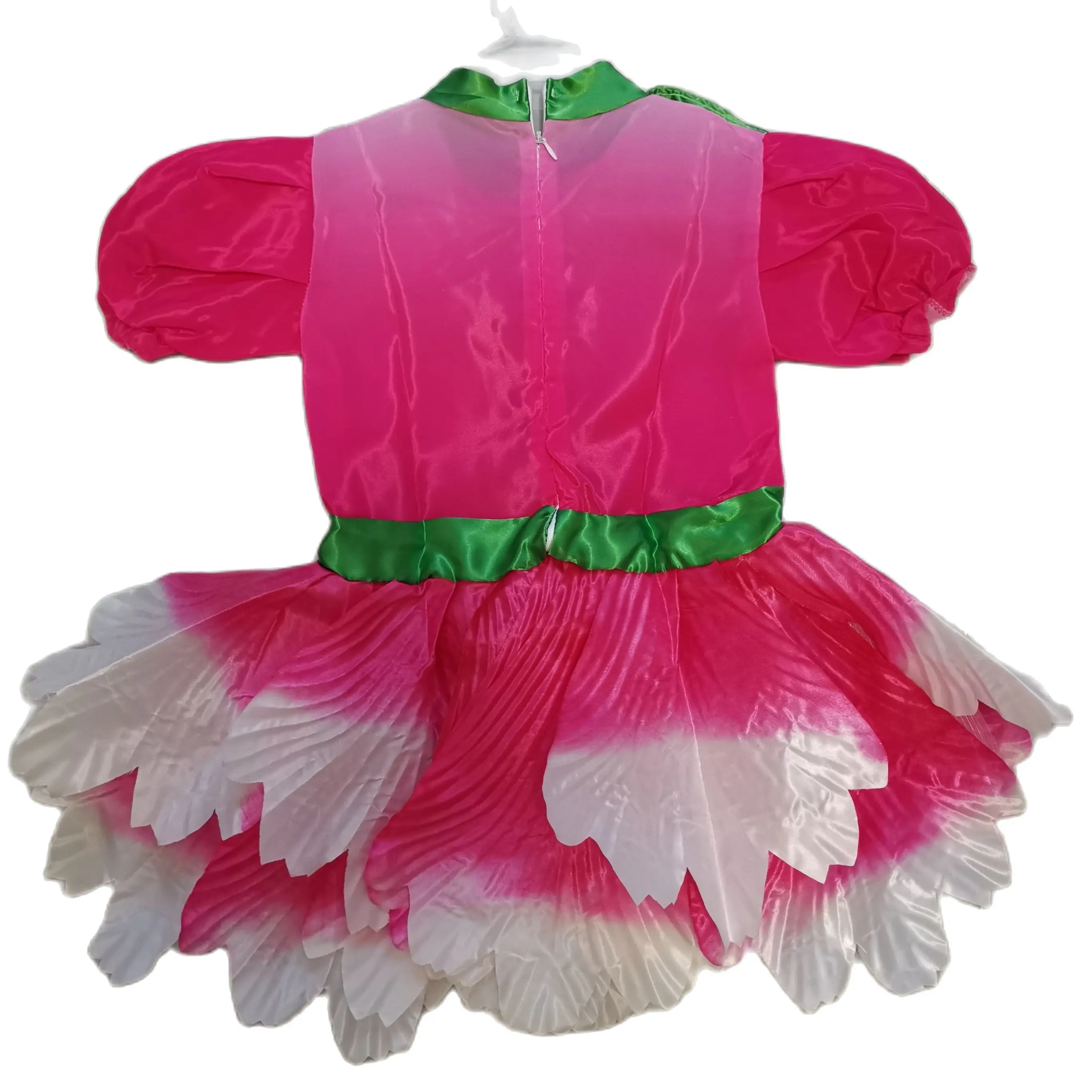 Pink Fancy Dress Flower Dancewear Girls Dance Costume Salsa Dance Dress Of Girl Dance Wear thumbnail 5