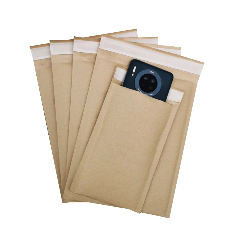 50PCS/15 sizes Kraft Paper Bubble Envelopes Paper Packaging Bags Padded Mailers Shipping bubble Envelope Courier Storage Bags thumbnail 6