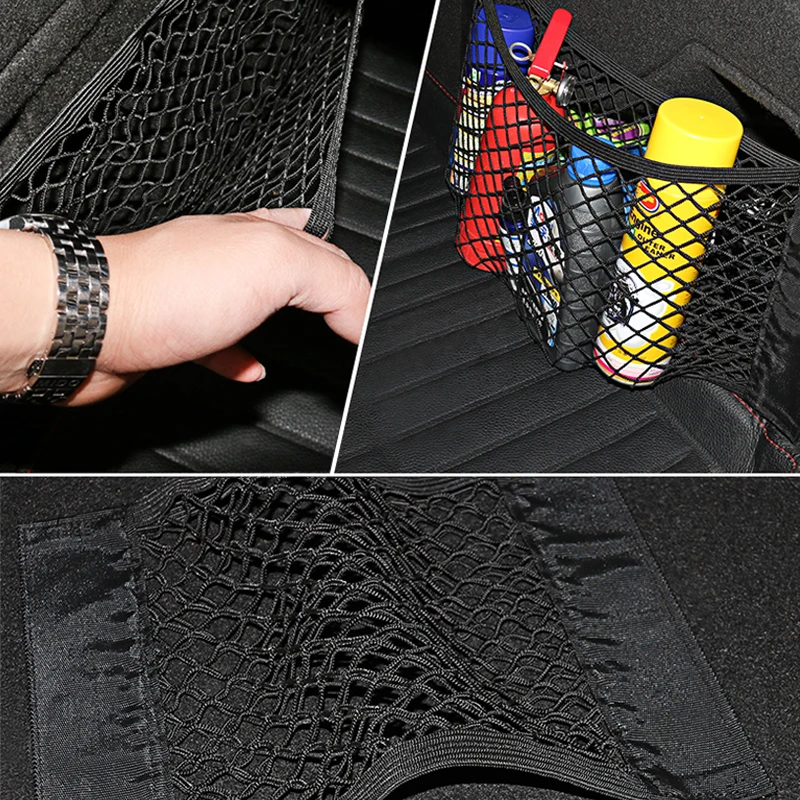 Car Accessories Organizer Car Trunk Net Nylon SUV Auto Cargo Storage Mesh Holder Universal Automotive Luggage Bag Travel Pockets thumbnail 6