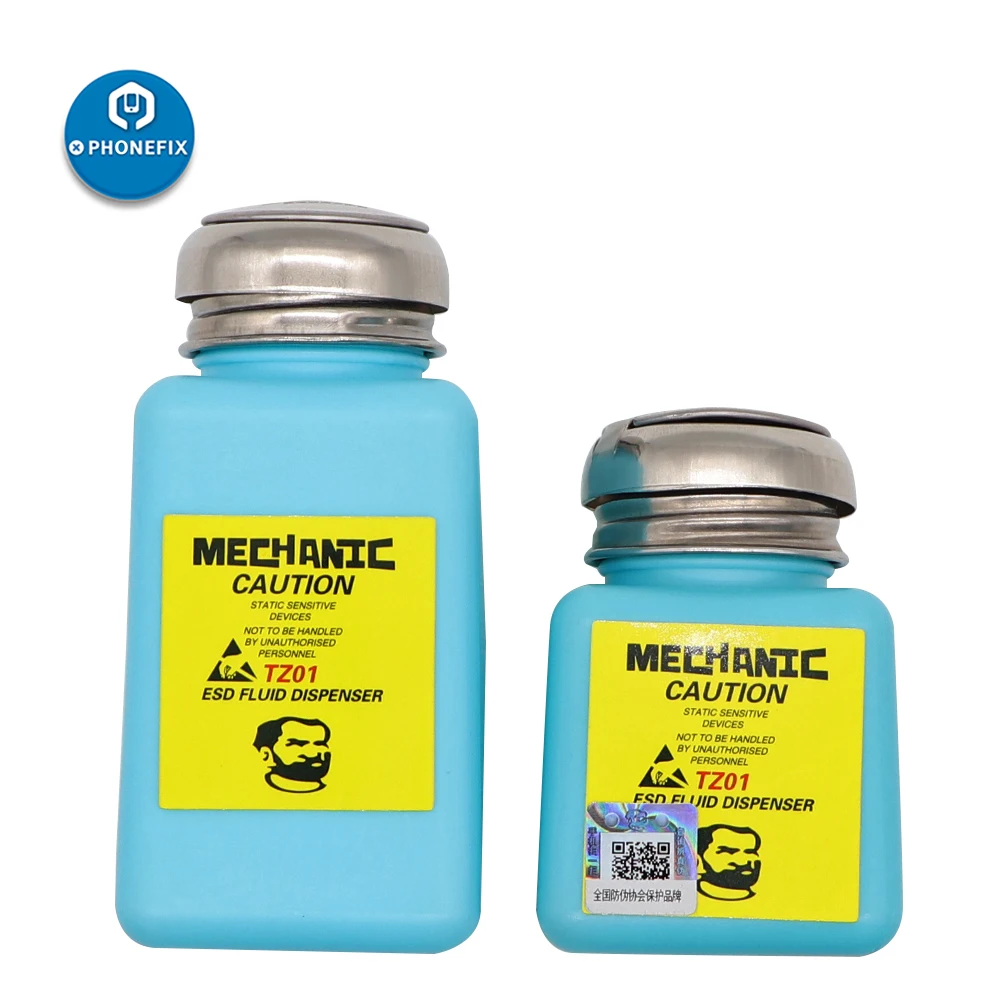 MECHANIC Alcohol Bottle 180ML Plastic Liquid Container for iPhone Repair Motherboard Cleaning ESD Fluid Dispenser Mechanic Tools thumbnail 3