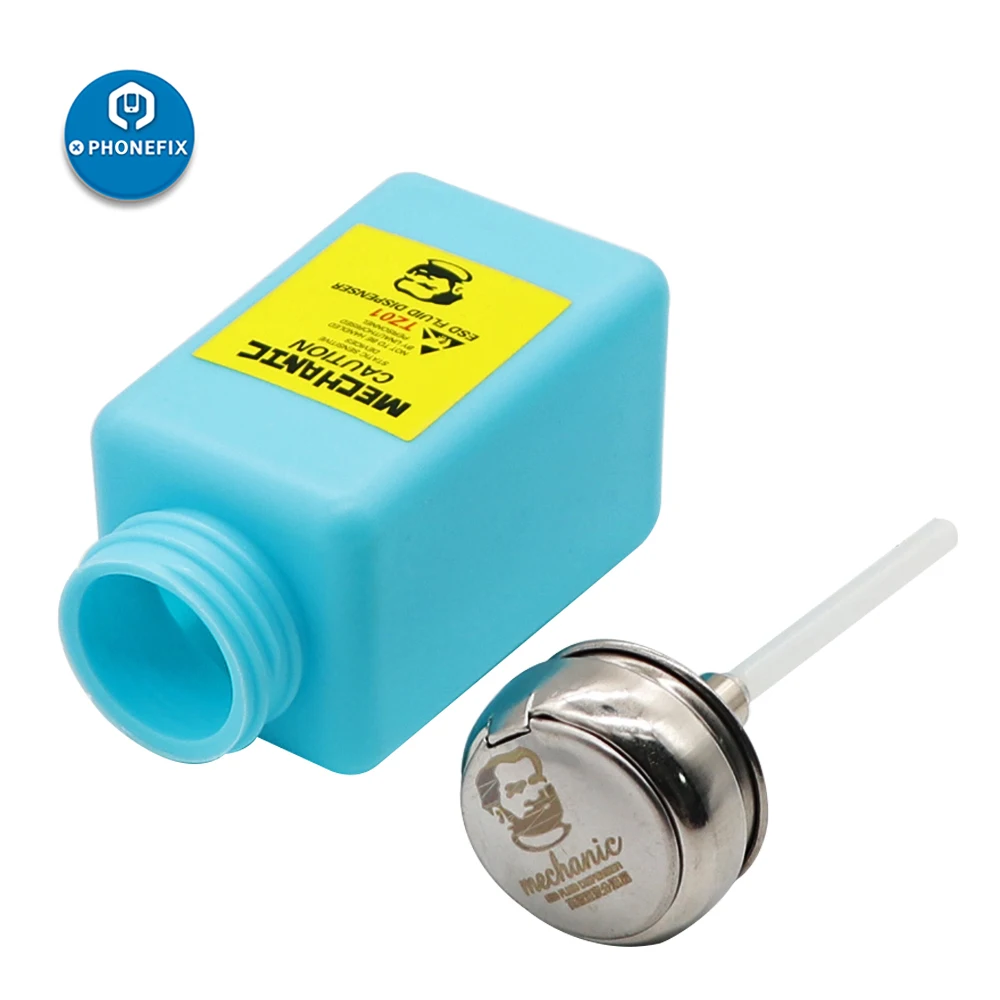 MECHANIC Alcohol Bottle 180ML Plastic Liquid Container for iPhone Repair Motherboard Cleaning ESD Fluid Dispenser Mechanic Tools thumbnail 5