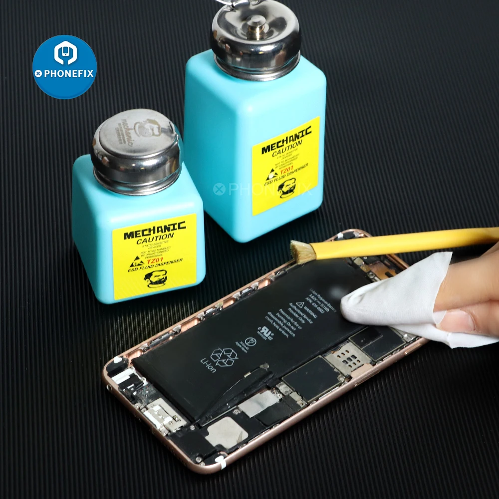 MECHANIC Alcohol Bottle 180ML Plastic Liquid Container for iPhone Repair Motherboard Cleaning ESD Fluid Dispenser Mechanic Tools thumbnail 6