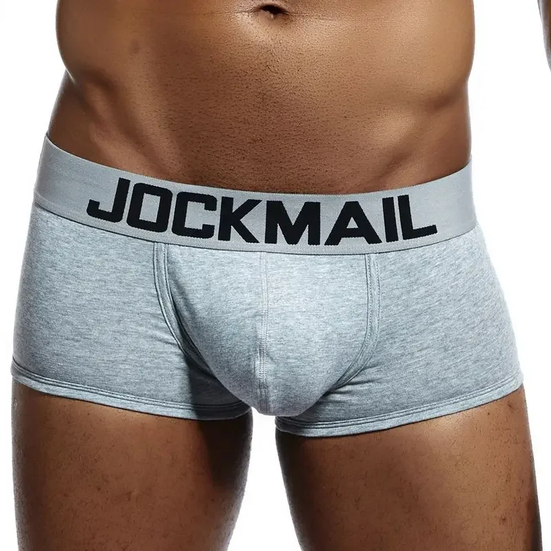 JOCKMAIL 1Pcs/lot Men Underwear Boxers Cotton Cuecas Boxers Men Boxer Homme Boxershorts Men Gay Male Panties calzoncillos thumbnail 2