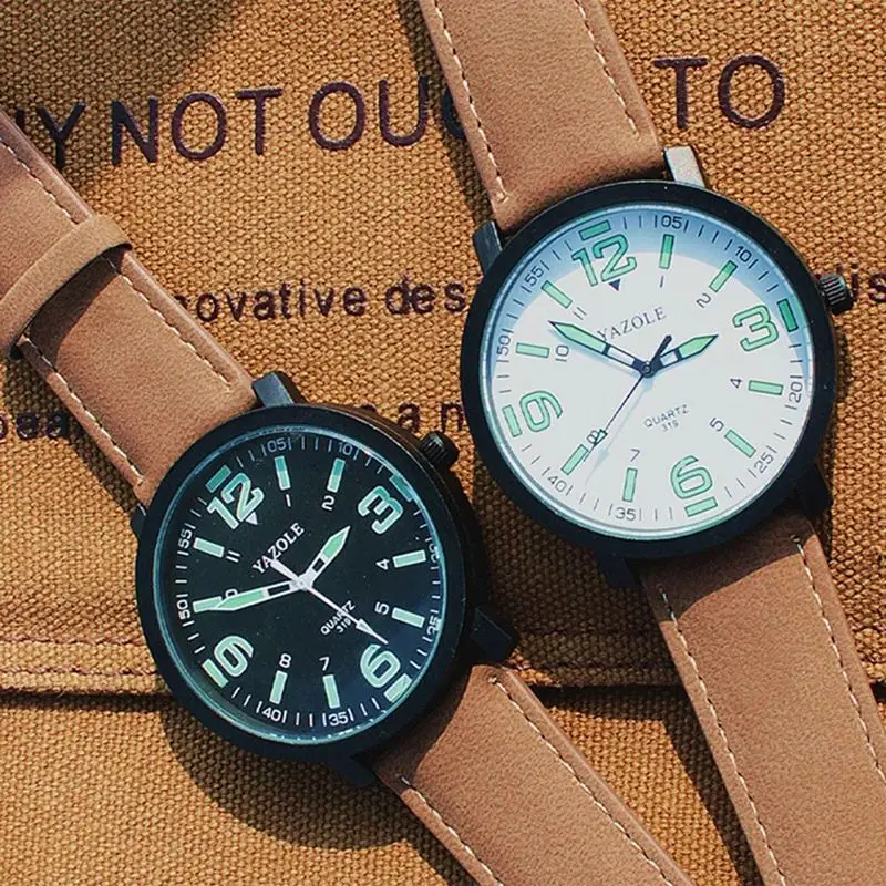 2025 New Large dial Watch Men and Women Large Frame Waterproof Luminous College wind belt Student Watches Wristwatch men thumbnail 5