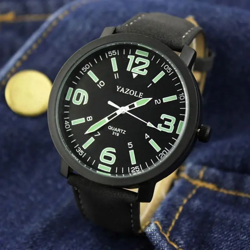 2025 New Large dial Watch Men and Women Large Frame Waterproof Luminous College wind belt Student Watches Wristwatch men thumbnail 2