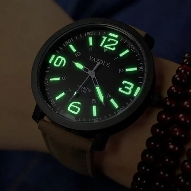 2025 New Large dial Watch Men and Women Large Frame Waterproof Luminous College wind belt Student Watches Wristwatch men