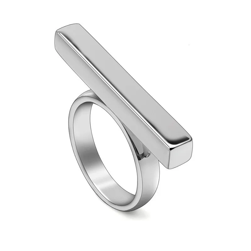 Woman Men's Ring Custom Silver Color Stainless Steel O RIng  Wedding Bands Water Anti-rust Jewelry Simple Popular 3 Styles thumbnail 5