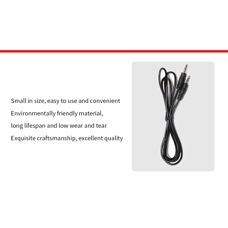 CIRMECH  Aux Audio Cable 3.5mm to 3.5 mm Jack Audio line Male to Male Stereo Auxiliary Cord for PC SmartPhone Car amplifier thumbnail 4