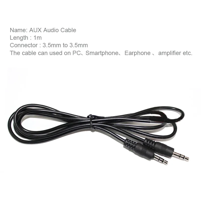 CIRMECH  Aux Audio Cable 3.5mm to 3.5 mm Jack Audio line Male to Male Stereo Auxiliary Cord for PC SmartPhone Car amplifier thumbnail 2