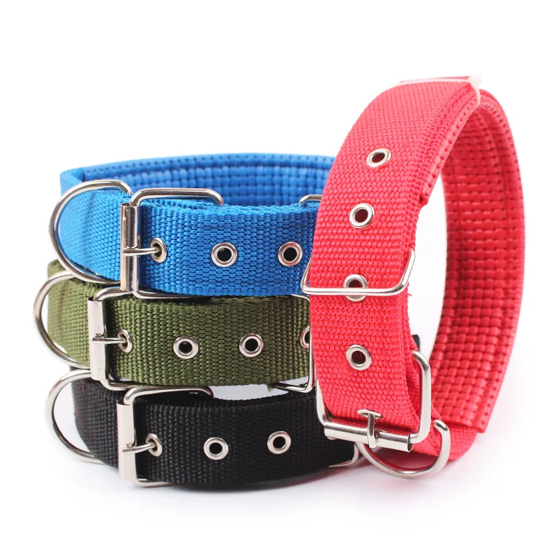 Solid Dog Collars  Nylon Dog Collar For Small Medium Large Dogs Teddy Keji Pitbull Bulldog Beagle thumbnail 3